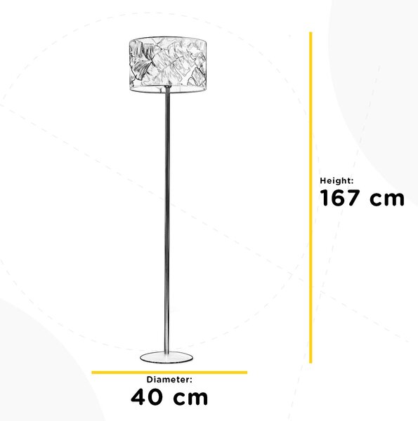 STOJACIA LAMPA, 40/40/170 cm - Online Only bytové doplnky, Online Only