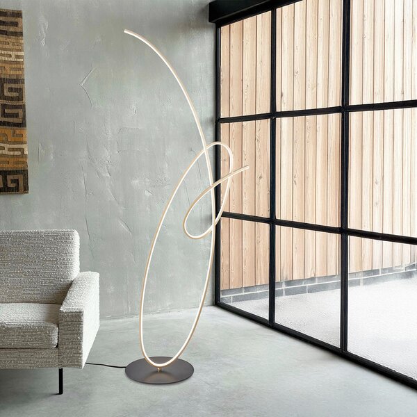 STOJACIA LED LAMPA, 60/30/139 cm - Online Only bytové doplnky, Online Only