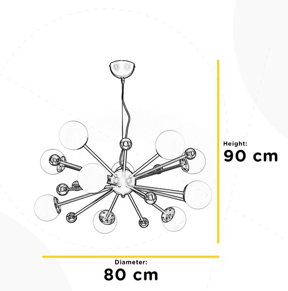 LUSTER, 80/80/90 cm - Online Only bytové doplnky, Online Only