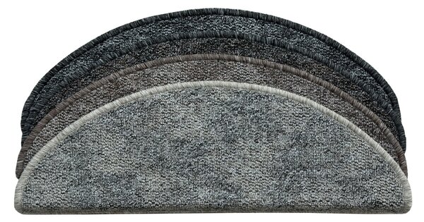 Vopi Nášľapy na schody Madrid hnedošedý polkruh, samolepiaci - 24x65 polkruh (rozmer vrátane ohybu)