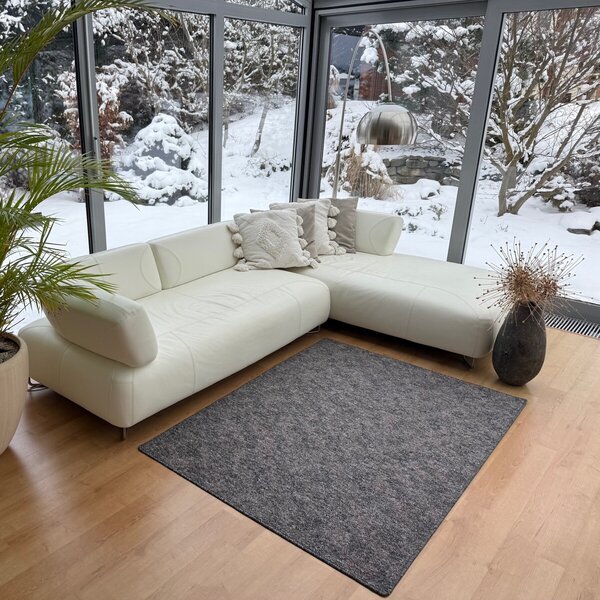 Vopi, Kusový koberec Madrid hnedošedý, 57x120, hnedá, chodba / predsieň