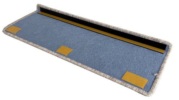 Vopi Nášľapy na schody Madrid béžovošedý obdĺžnik, samolepiaci - 24x65 obdĺžnik (rozmer vrátane ohybu)