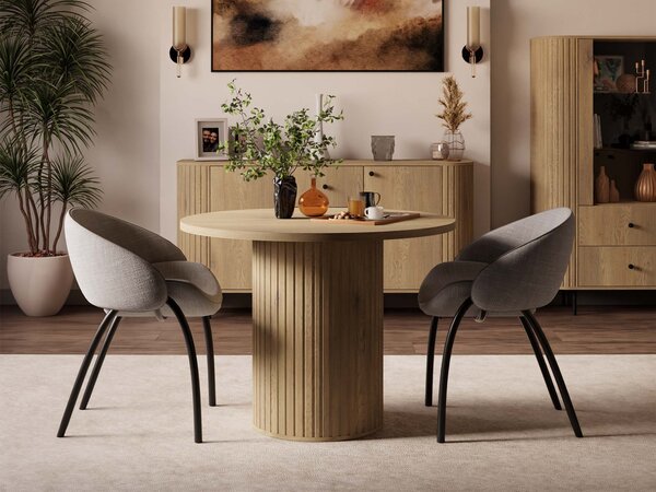 Rozkladací jedálenský stôl Ovalio 100-188x75 - dub cremona