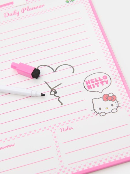 Sinsay - Tabuľa s mazateľným fixkou Hello Kitty - horúca ružová