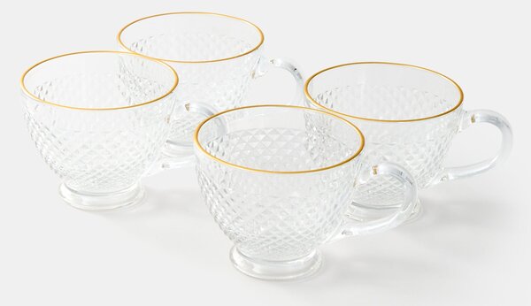 Sinsay - Sklenené hrnčeky 4 pack - clear