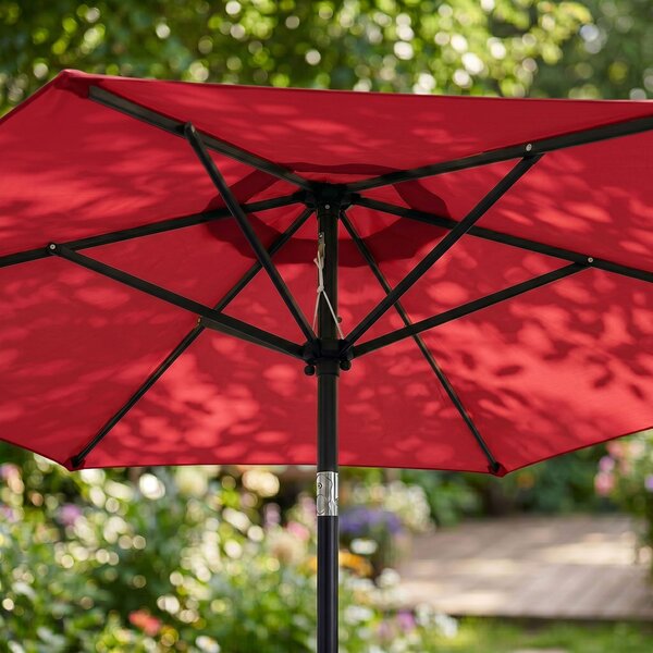 Ak furniture Záhradný slnečník ORIENT 270 cm červený