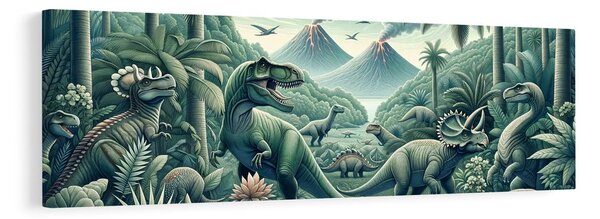 Obraz divoký svet dinosaurov