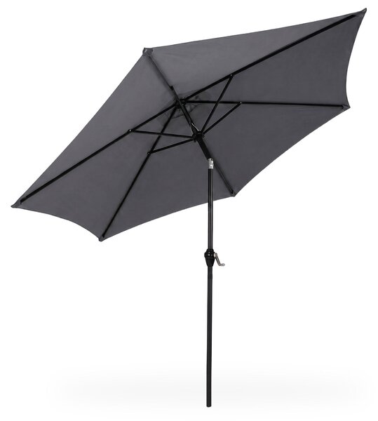 Ak furniture Záhradný slnečník ORIENT 270 cm tmavosivý