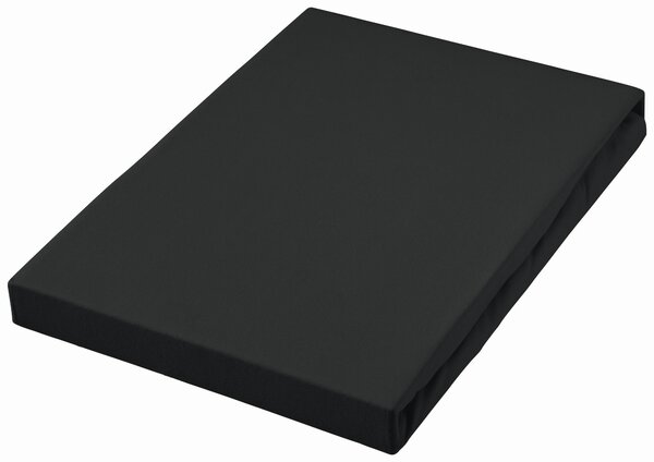 NAPÍNACIA PLACHTA, džersej, čierna, 100/200 cm Fleuresse - Obliečky & plachty