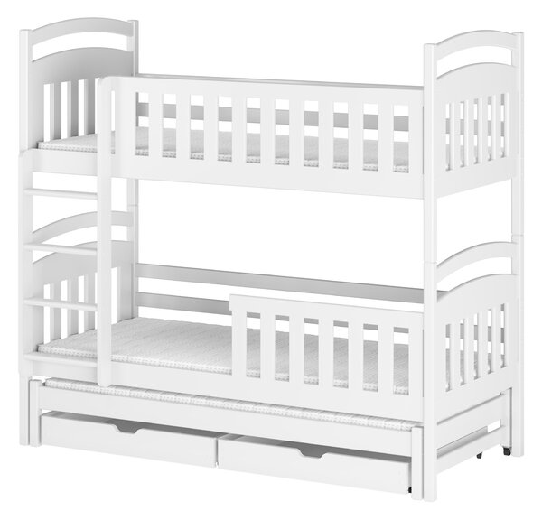 Detská posteľ 80 x 180 cm VIOLA (s roštom a úl. priestorom) (biela). Vlastná spoľahlivá doprava až k Vám domov. 1013161