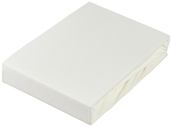 NAPÍN. PLACHTA NA TOPPER, džersej, krémová, 180/220 cm Novel - Obliečky & plachty
