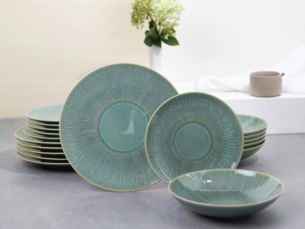 JEDÁLENSKÝ SERVIS Sea Breeze Green 12-dielne Creatable - Online Only bytové doplnky, Online Only