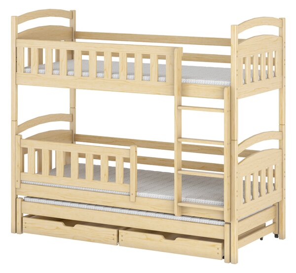Detská posteľ 80 x 180 cm BLAIR (s roštom a úl. priestorom) (borovica). Vlastná spoľahlivá doprava až k Vám domov. 1013188