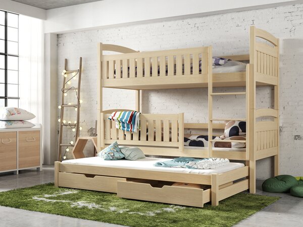 NovýNábytok.sk Detská posteľ 90 x 200 cm BLAIR (s roštom a úl. priestorom) (borovica). Akcia -20%. Vlastná spoľahlivá doprava až k Vám domov. 1013304