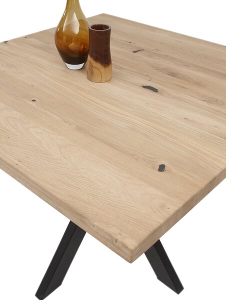 JEDÁLENSKÝ STÔL, dub, čierna, farba duba, 100/100/76 cm P & B - Stoly, Online Only
