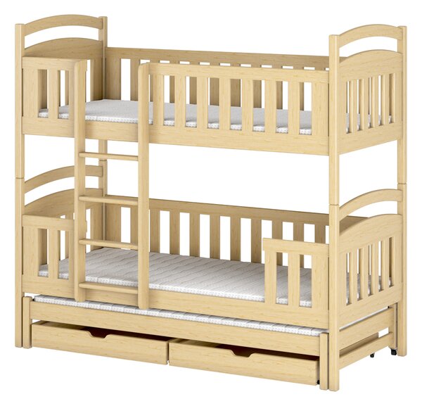Detská posteľ 90 x 190 cm LEON (s roštom a úl. priestorom) (borovica). Vlastná spoľahlivá doprava až k Vám domov. 1013260