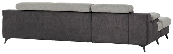 ROHOVÁ SEDAČKA, textil, svetlosivá, tmavosivá Livetastic - Sedačky, Online Only