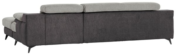 ROHOVÁ SEDAČKA, textil, svetlosivá, tmavosivá Livetastic - Sedačky, Online Only