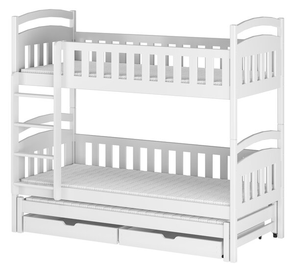 Detská posteľ 90 x 190 cm OLLIE (s roštom a úl. priestorom) (biela). Vlastná spoľahlivá doprava až k Vám domov. 1013265