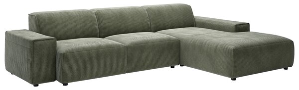 ROHOVÁ SEDAČKA, textil, zelená Livetastic - Sedačky, Online Only