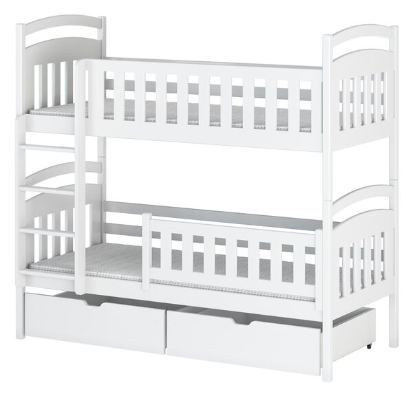 Detská posteľ 90 x 200 cm Penny (s roštom a úl. priestorom) (biela). Vlastná spoľahlivá doprava až k Vám domov. 1013543