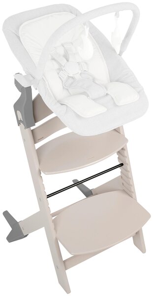 DETSKÁ JEDÁLENSKÁ STOLIČKA, buk, svetlosivá My Baby Lou - Izby pre bábätká