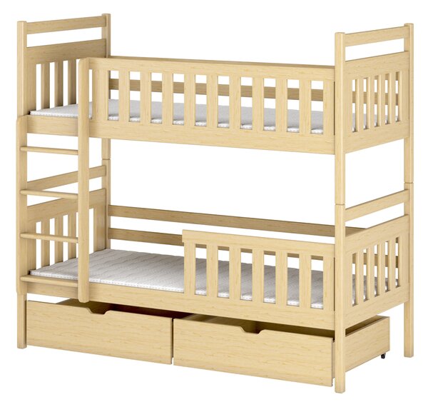 Detská posteľ 80 x 190 cm Mao (s roštom a úl. priestorom) (borovica). Vlastná spoľahlivá doprava až k Vám domov. 1013388