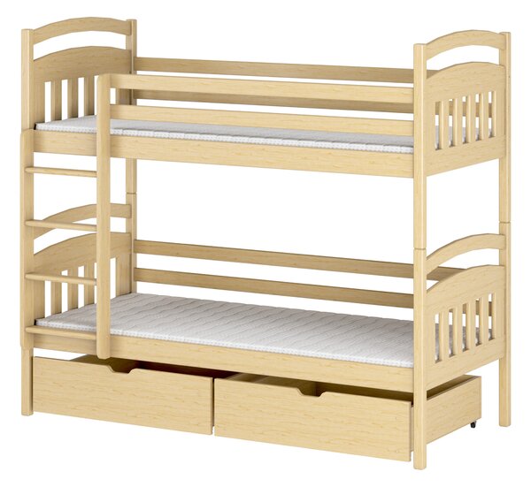 Detská posteľ 80 x 180 cm Galvin (s roštom a úl. priestorom) (borovica). Vlastná spoľahlivá doprava až k Vám domov. 1013340