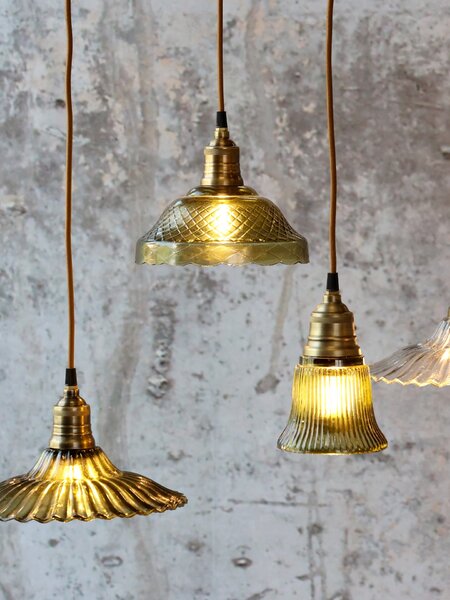 Stropná lampa Olive Brass Top Ø 26 cm