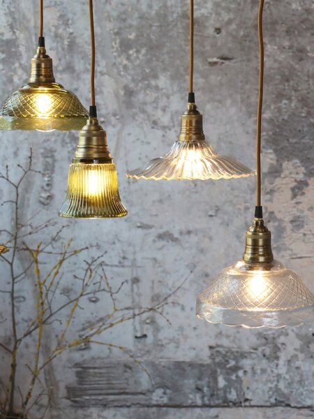 Stropná lampa Clear Brass Top Ø 26 cm