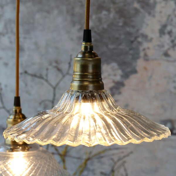 Stropná lampa Clear Brass Top Ø 26 cm