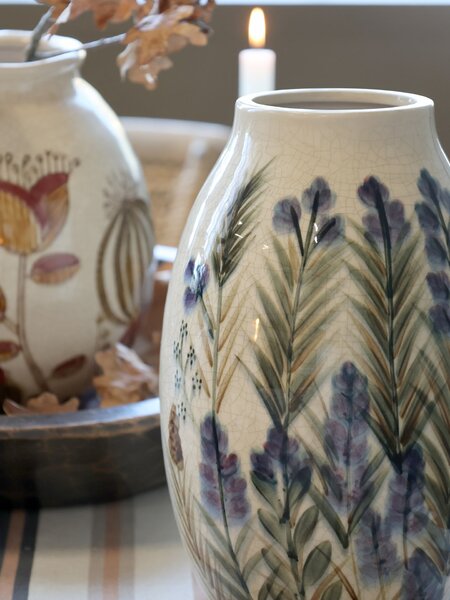 Keramická váza Blue Floral Motif