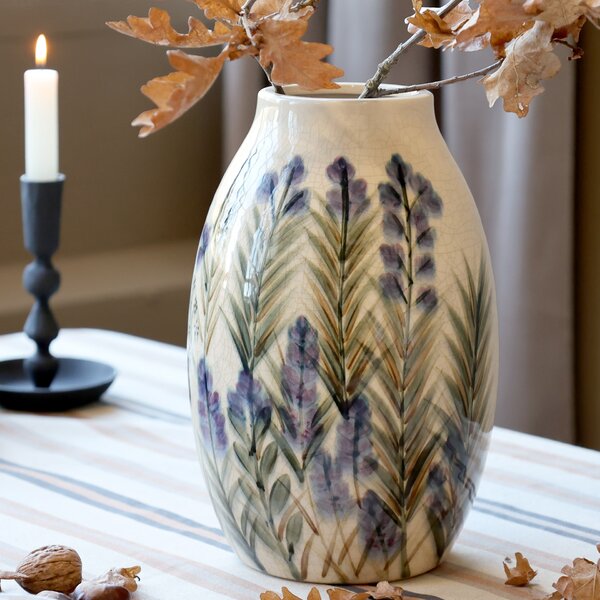 Keramická váza Blue Floral Motif
