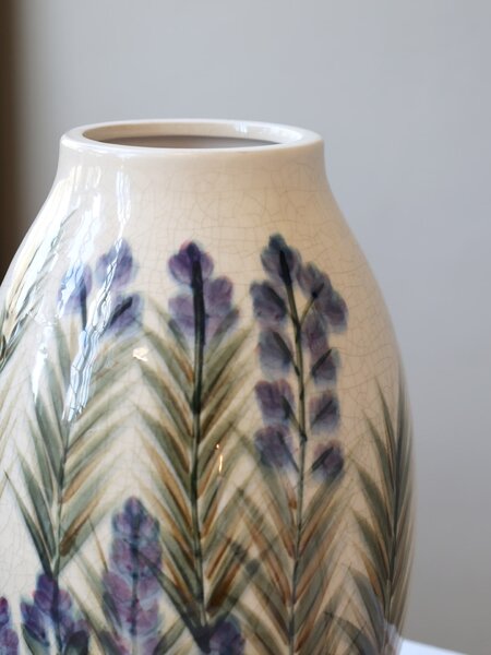 Keramická váza Blue Floral Motif