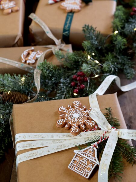 Vianočná ozdoba Christmas Cookies Snowman / Snowflake Snehuliak