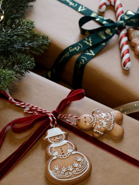 Vianočná ozdoba Christmas Cookies Snowman / Snowflake Snehuliak