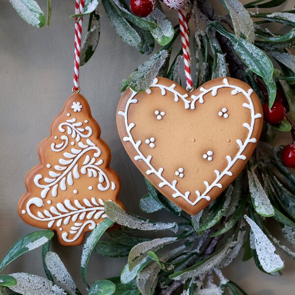 Vianočná ozdoba Christmas Cookies Tree / Heart Srdiečko