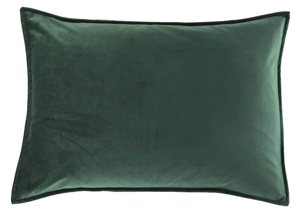 Zamatový poťah na vankúš Aix Forest Green 50 × 70 cm