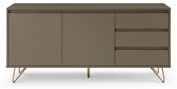 ŠIROKÁ KOMODA, sivá, 150/70/40 cm Livetastic - Online Only drobný nábytok, Online Only