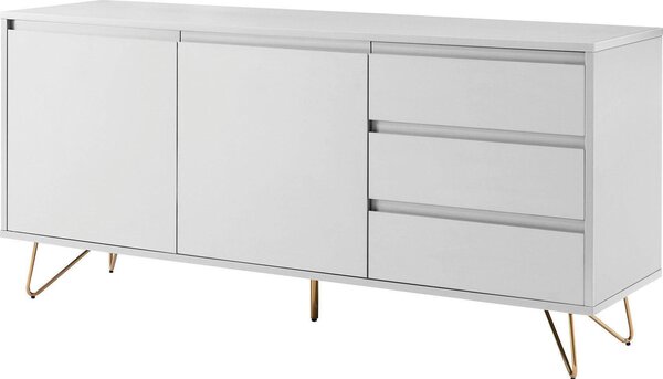 ŠIROKÁ KOMODA, biela, 150/70/40 cm Livetastic - Online Only drobný nábytok, Online Only