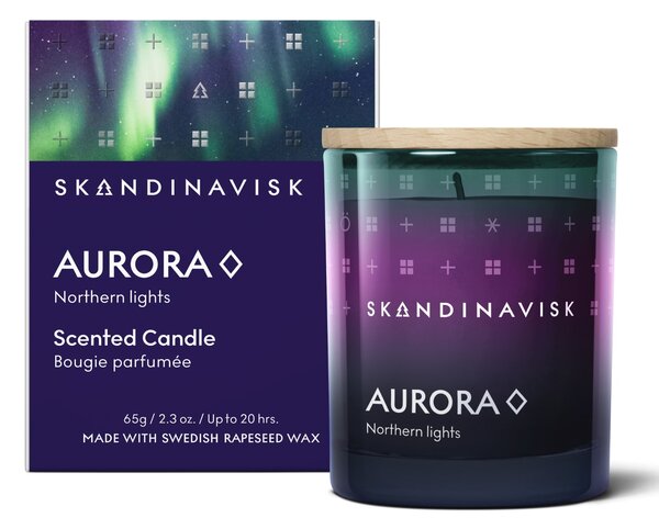 Vonná sviečka v skle AURORA (polárna žiara) 65 g