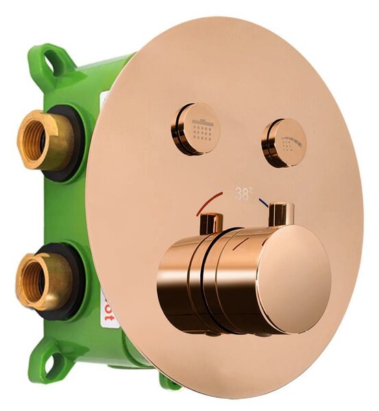 Podomietková sprchová sada LUNGO MILER COPPER + BOX