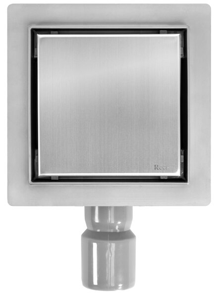Odtokový žľab REA NEO 150x150 Nickel Brush