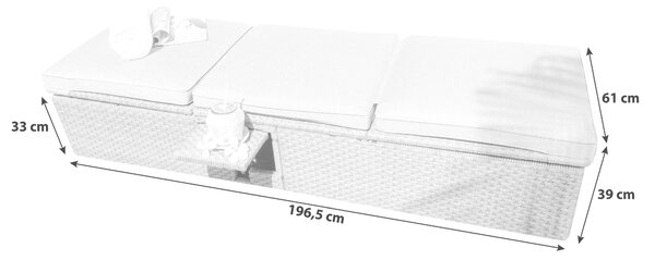 LEŽADLO NA OPAĽOVANIE kov, plast, textil - Online Only záhrada, Online Only