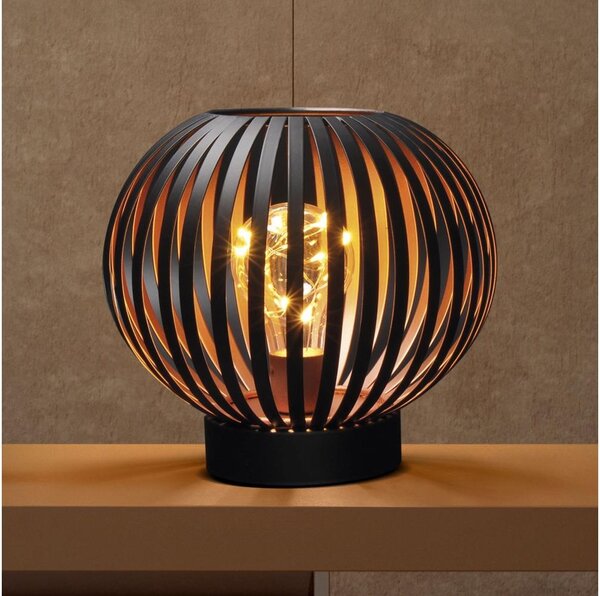 Solight WO3102 - LED Dekoračná stolná lampa LED/3xAA čierna/meď