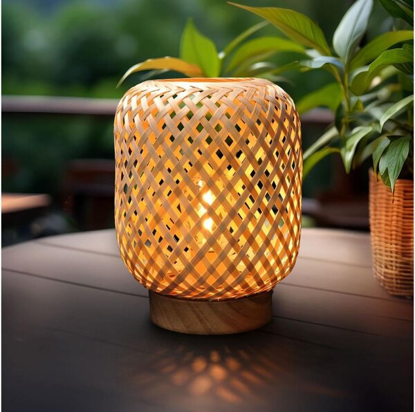 Solight WO3107 - LED Dekoračná stolná lampa BOHO LED/2xAAA ratan