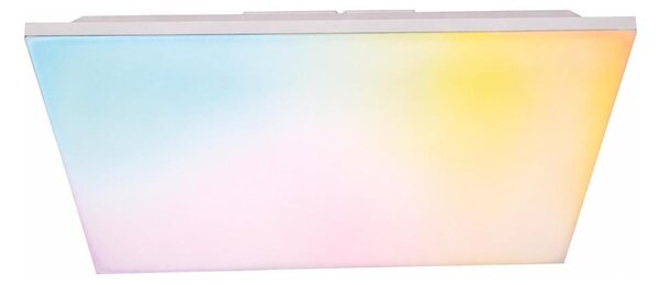 LED RGBW stmievateľný panel 24 W/230 V, biely, s diaľkovým ovládaním
