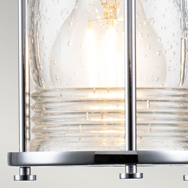 Quintiesse QN-ASHLANDBAY1-PC-BATH-Vonkajšie nástenné svietidlo ASHLAND BAY 1xE27/60W/230V IP44