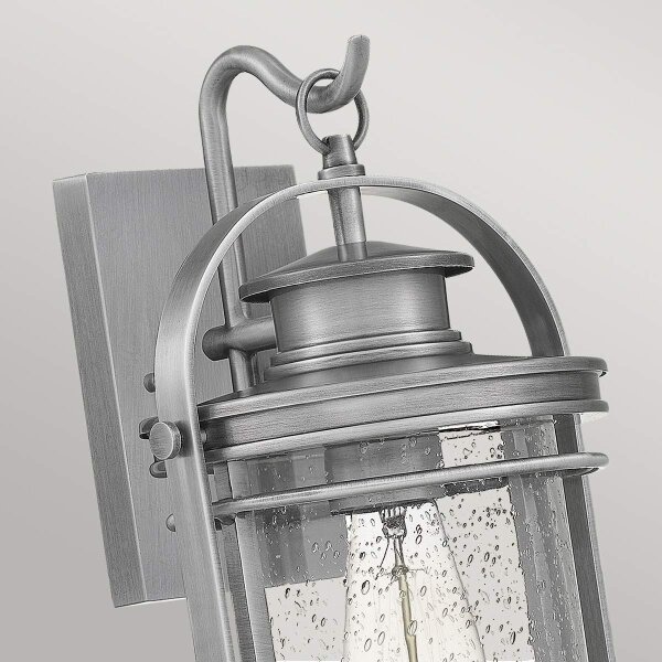 Quintiesse QN-BOOKER-M-IA - Vonkajšie nástenné svietidlo BOOKER M 1xE27/60W/230V IP44, matný chróm