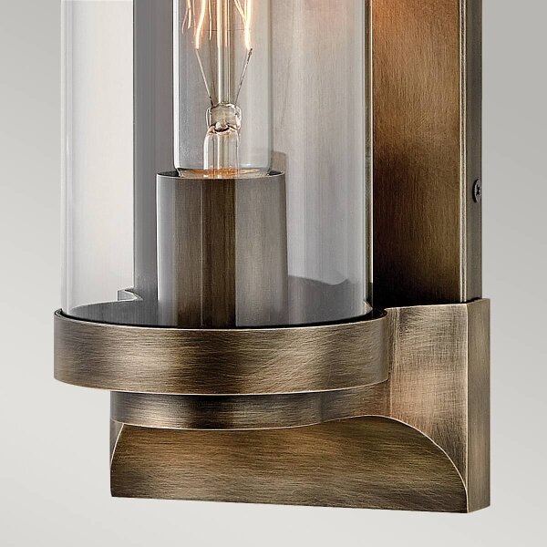 Quintiesse QN-PEARSON-M-BU - Vonkajšie nástenné svietidlo PEARSON M 1xE27/60W/230V IP44 bronz